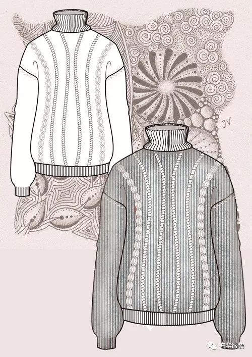 東華大學服裝款式設計CAD課程產(chǎn)品設計作品展示